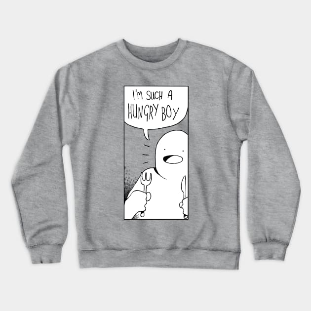 HUNGRY BOY Crewneck Sweatshirt by Pitchcroft